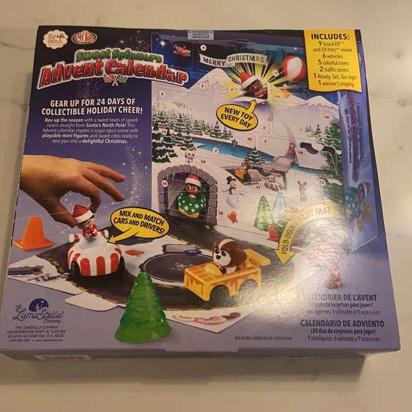 ELF ON THE SHELF ELF PETS ADVENT CALENDAR NEW 24 PCS FUN CARS CHRISTMAS GIFT NEW - Picture 13 of 14